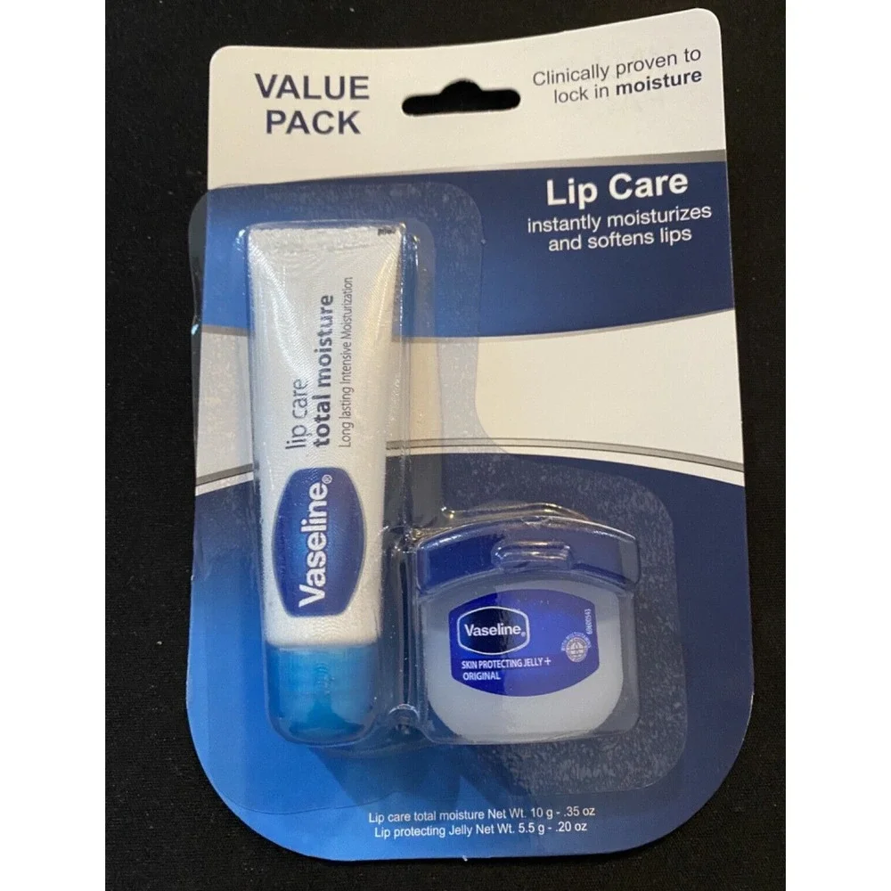 Mini New Vaseline Lip Care w/ Lip Balm & Jelly‎ Value Pack